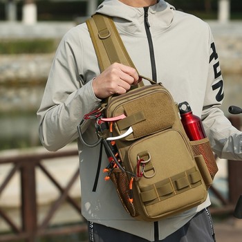 Luya bag one-shoulder crossbody new multi-functional fishing gear tool for men and women chest bag large capacity fishing storage