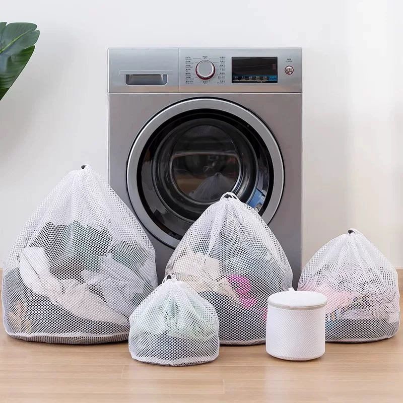 Mesh bag for laundry, extra large big underwear, increased thickness, drawstring