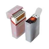 Пластиковый портсигар, прозрачный портативный кальян, защитный чехол, лента, 20 шт