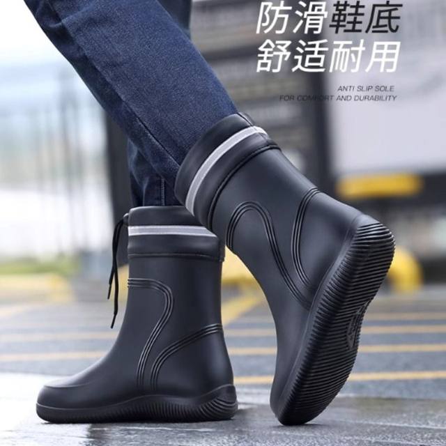 Rain boots shoe covers spring and summer men's rainy day rainy non-slip thickened wear-resistant rain boots children's silicone outer water shoes for women