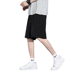 短裤男夏季冰丝速干外穿运动休闲裤子潮流宽松五分裤男士中裤薄款