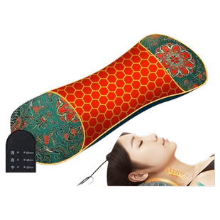 艾草加热颈椎枕头护颈椎助睡眠睡觉专用成人艾灸电加热劲椎枕热敷