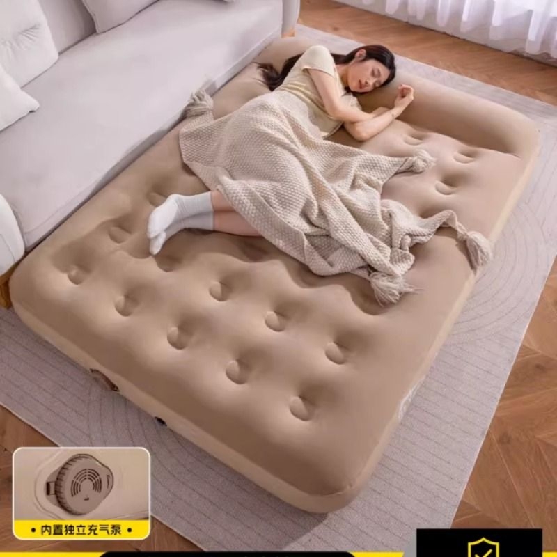 Qulu Camping Inflatable Mattress Outdoor Floor Bed Camping Bed Home Automatic Portable Air Mattress for Lazy People to Lie down and Sleep