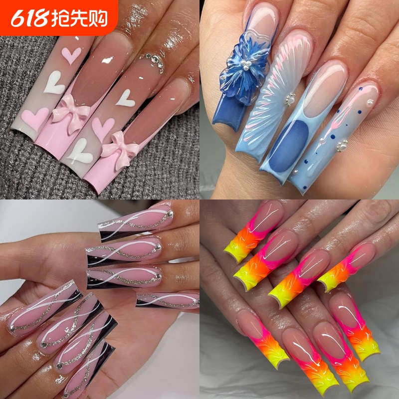 Cross-Border Nail Tips European and American Style Natural White 500 Pieces French Half-Stick Extended Nail Tips Noc High Arch Holiday Nails Cross-Border Nail Tips European and American Style Natural White 500 Pieces French Half-Stick Extended Nail Tips Noc High Arch Holiday Nails