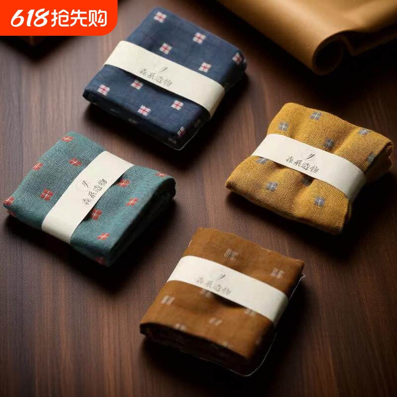Japanese Imported Tea Towel, Handmade Cotton and Linen Tea Cloth, Tea Ceremony Accessories, Tea Table Absorbent Cloth, Tea Mat Cloth