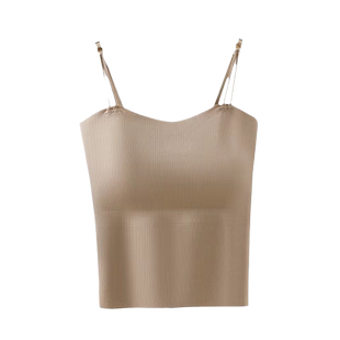 吊带背心一体式内衣女内搭打底外穿上衣美背女文胸冰丝连体独特