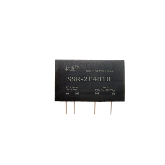 직접 플러그인 소형 솔리드 스테이트 릴레이 10A5A3A 회로 기판 PCB DC 제어 AC SSR-2F4810