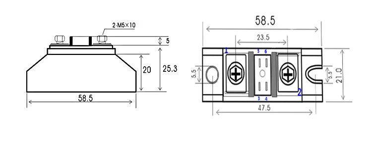 Diode công suất cao ZP5A 10A 20A 30A 50A 100A 150A Diode chỉnh lưu 1000V