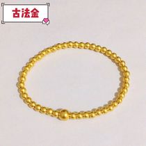 The foot gold 999 pure gold passed down the ancient Fagin pearl thick version of fashion popular section Girls bracelet