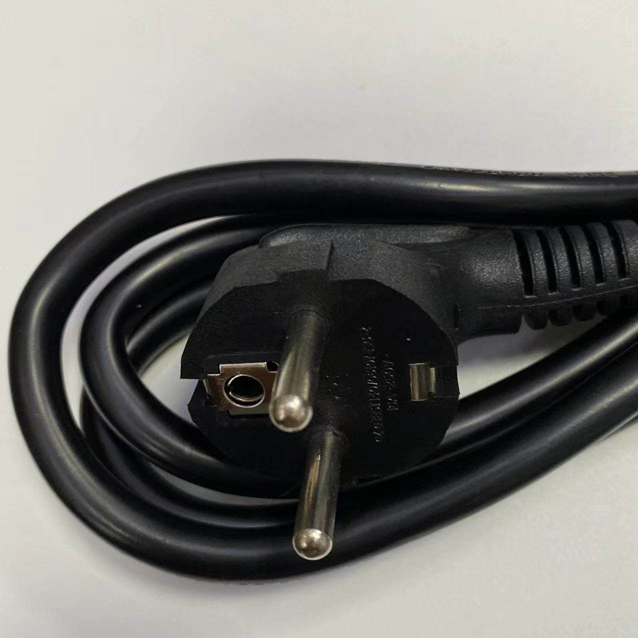 Eurogauge Eurostandard power cord 3x1 0 square full copper wire core three plug pint finish computer line 1 5 m