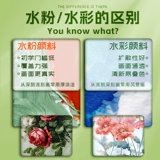 Пигментированная гуашь, комплект, художественная детская нетоксичная акварель для школьников, раскраска для детского сада, 24 цветов, можно стирать, полный комплект, официальный флагманский магазин