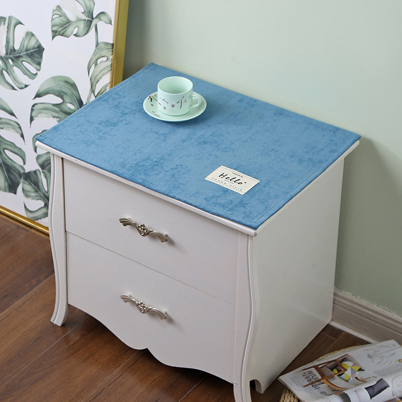 Bed head cabinet cover cloth Nordic non-slip anti-dust TV cabinet cover towels Syneille small tablecloths bunk bed head cabinet cover customised