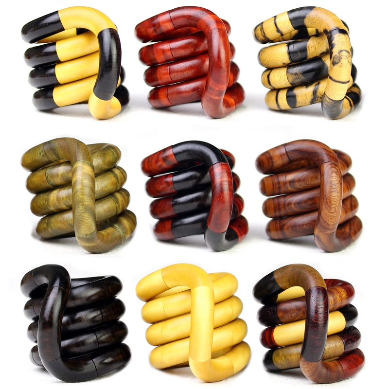 Shuge Sandalwood Twist Toy Adult Stress Relief Toy Tangle Fidget Toy Redwood Solid Wood Internet Celebrity Gift