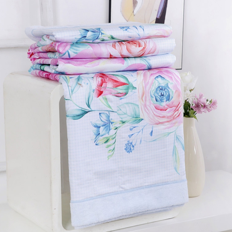 Jinhao Yishi Double-Sided Towel Blanket, Air Conditioning Blanket, Pure Cotton Leisure Blanket, Machine Washable, Couple's Oversized Blanket with Exquisite Edge Stitching