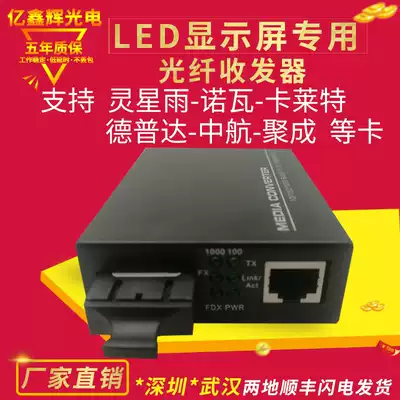 LED display large screen dedicated Gigabit fiber transceiver Linsn Rain Novacalette AVIC photoelectric converter