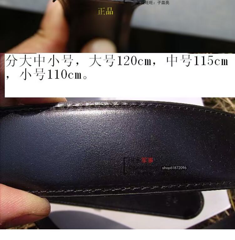 Khóa pin nam với thắt lưng ZB da đen nguyên chất chính hãng năm 2007 Thắt lưng da thắt lưng phát hành nịt bụng