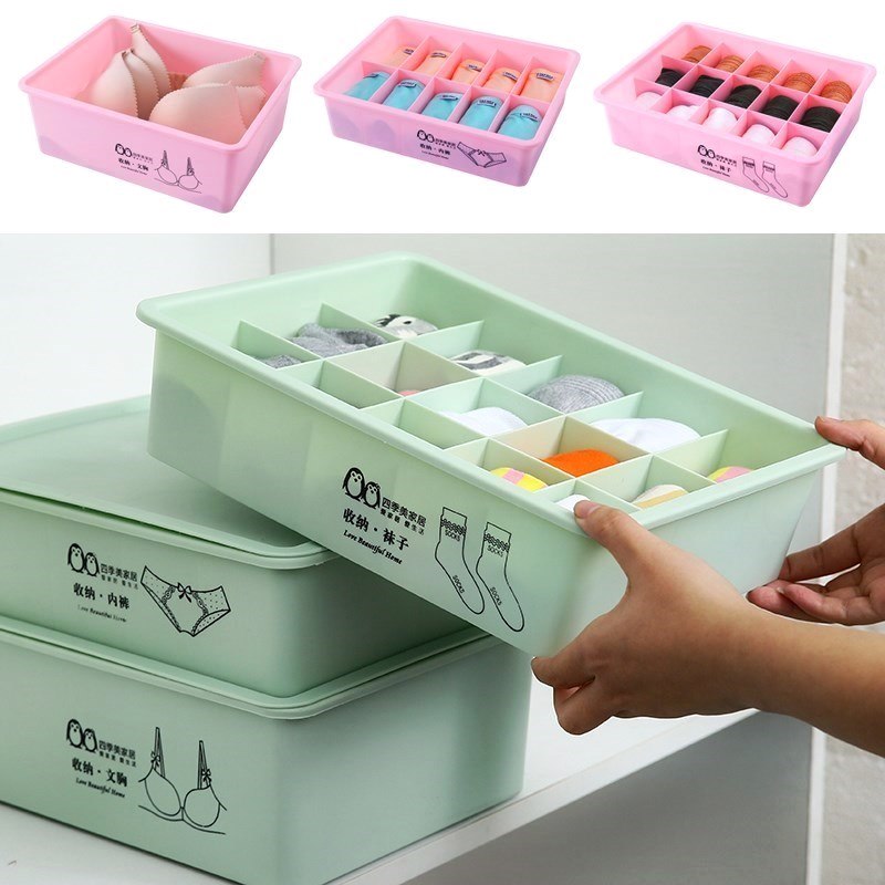 Liner collection box household drawer type decomposition box plastic panties panties socks plastic wardrobe a