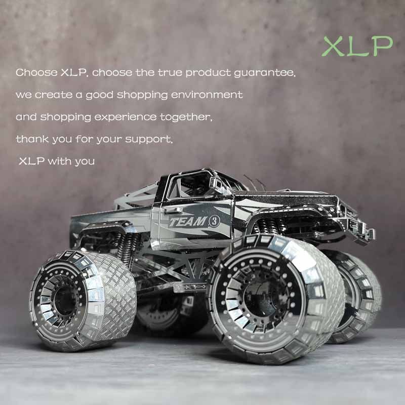 3D Solid Diy Hand Metal Assembled Model Creative Gift Jigsaw Puzzle Swing Motocross Bike car model