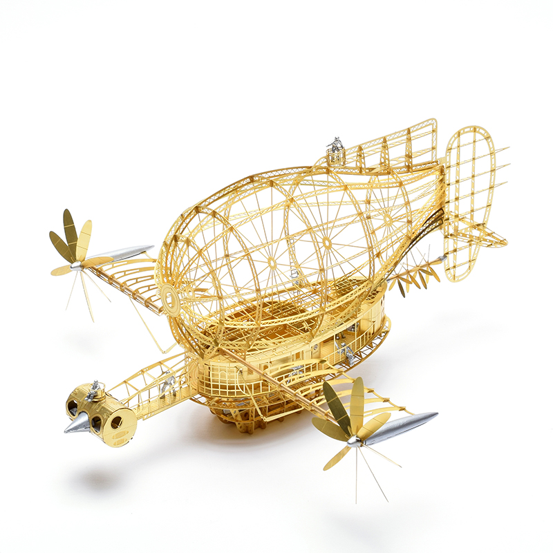 New Products Artisanal Miyazaki Hayao City Tiger moth number Sea squid empty dinghy metal skeleton Neomorphic assembled model