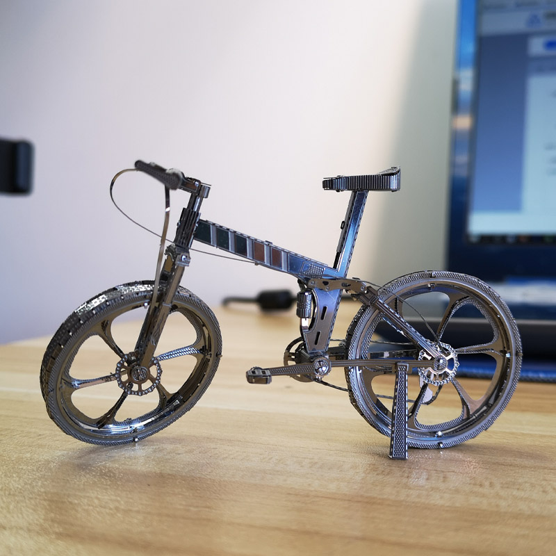 South Origin Magic Plot Climbing Bike 3D Metal Creative Model Jigsaw Puzzle Toy DIY Home Pendulum Gift