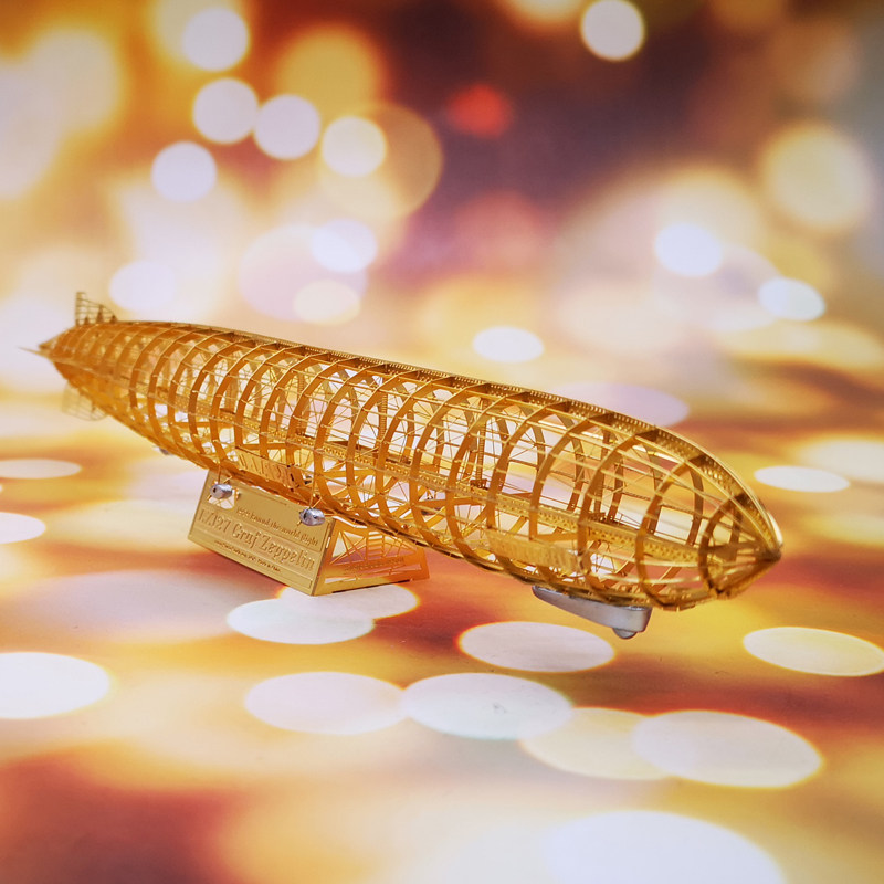 Three-dimensional metal assembly vintage Zeppelin 1 1000 Graf Zeppelin skeleton inner structure model