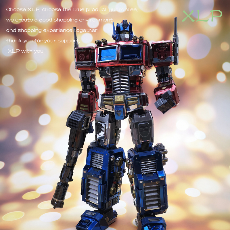 New 3D deformation MU mode diy metal model G1 engine Tianzhu town house gift
