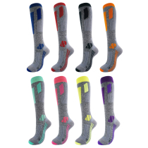 Okatu ski socks thickened silver fiber veneer double board ski roller skating winter outdoor high tube warm