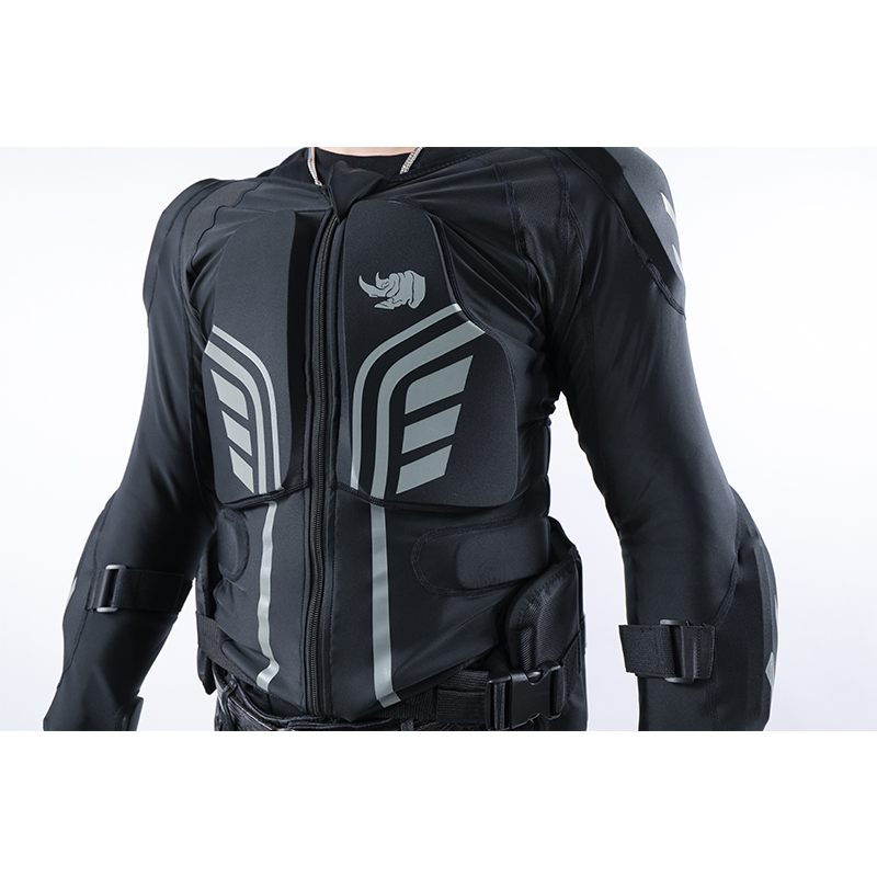 Black rhino UD version of ski armor blouse blouse Veneer Twin-plate Soft armor Back guard Shoulder Protector Breast protection Elbow Guard Thickened