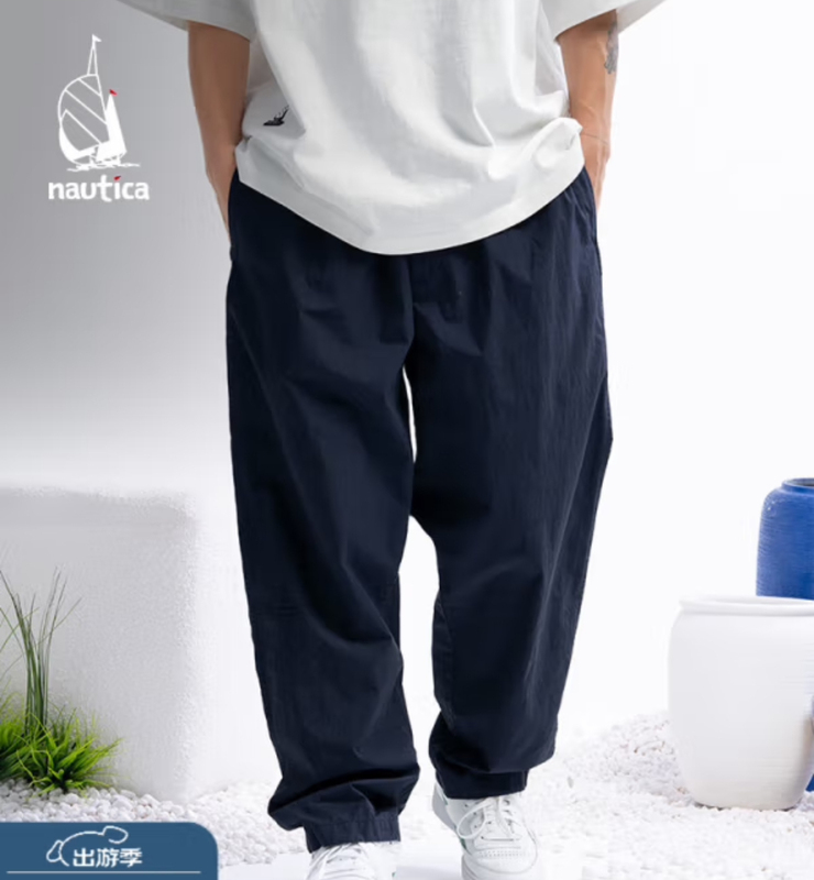 Nautica Baifan Cityboy Loose Japanese Style Style Retro Fashionable Casual Sports Pants for Men and Women Pw4124 Nautica Baifan Cityboy Loose Japanese Style Style Retro Fashionable Casual Sports Pants for Men and Women Pw4124