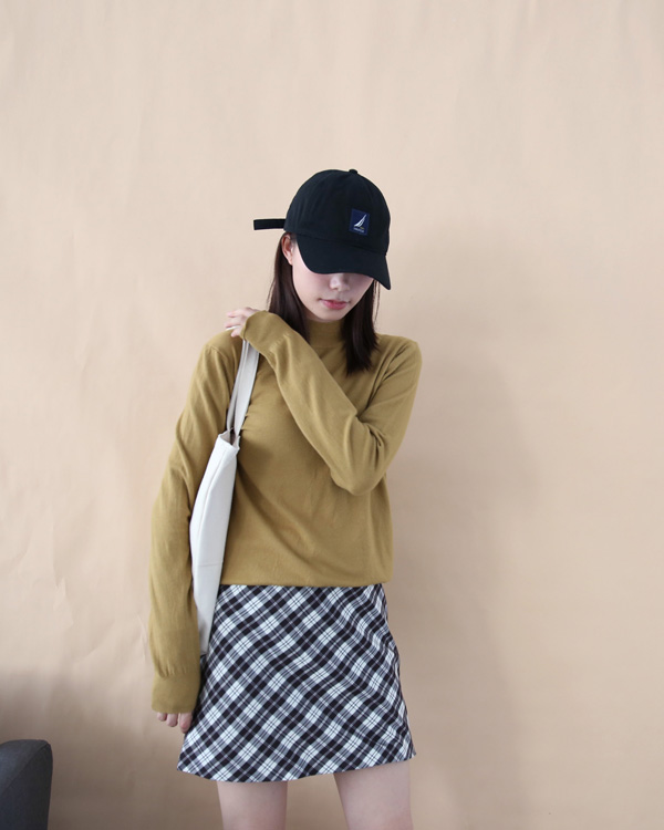 Dorothy / Áo len cổ lọ nửa cao cổ dài tay dài 2018 set đồ mới buông lơi áo len