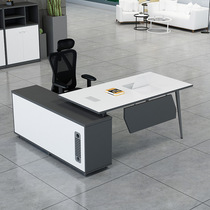 Large-scale desk master table manager table simple modern office desk and chair combination master table boss table furniture
