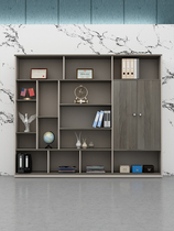 Wooden office filing cabinet landing simple filing cabinet data cabinet supporting boss room background bookcase combination furniture