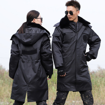 Military cotton coat mens extended security coat multi-functional thickening duty cotton clothing Northeast warm and cold clothing