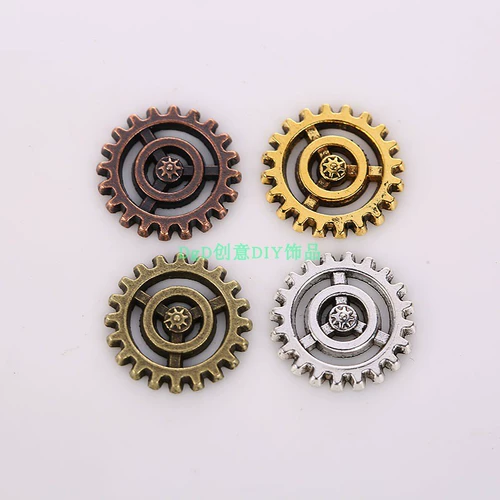 Иголка ручной работы, металлические бусины с шестернями, аксессуар, аксессуары, в стиле панк