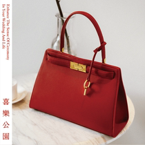 Happy Park Classic Bride Wedding Bag Red Festive Wedding Wedding Hand bag 2021 Trend Large Capacity