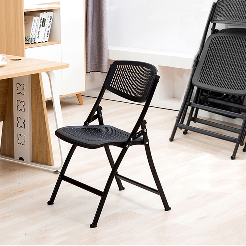 Plastic folding chair dormitory home leisure back chair meeting room chair office training chair foldable chair