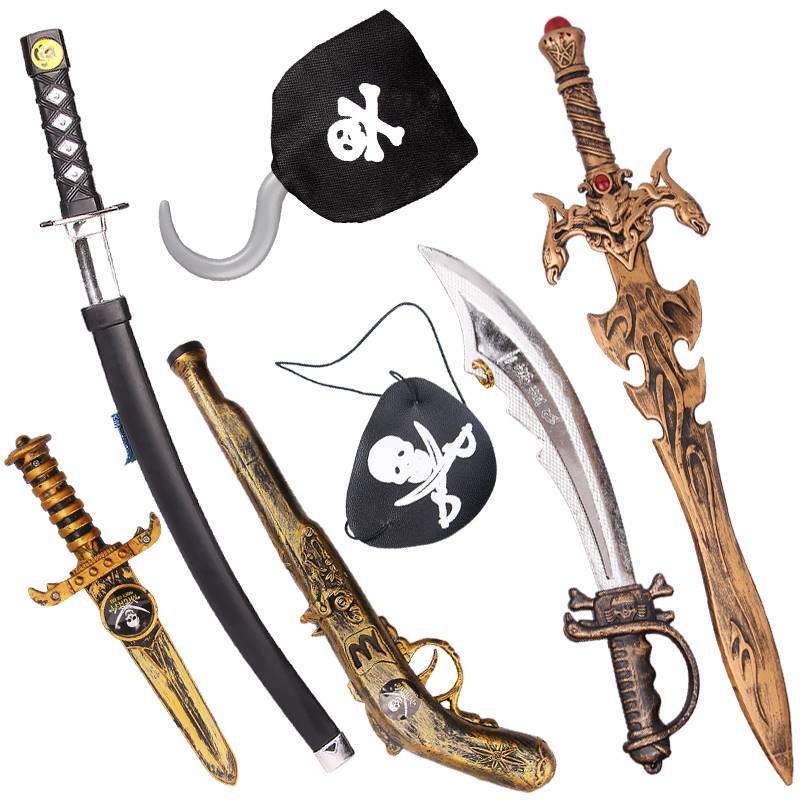 Halloween pirate weapons prop show set armor pirate flag pir