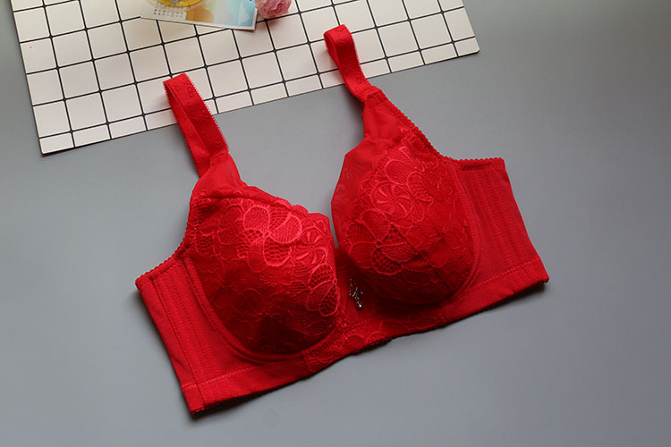 Năm sinh của đám cưới màu đỏ siêu mỏng ren gợi cảm quy tụ quý cô full cup bra bra set c cup quần lót phụ nữ