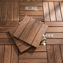 Outdoor Balcony Embalming Wood Floor Decarbonated Indoor Outdoor Patio Terrace Ground Lay Anti Slip DI Splicing Floor