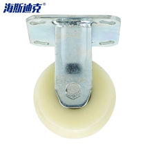 Haysdick gnjz-105 white padded nylon wheels industrial casters cart wheels 5 inch heavy duty orientation