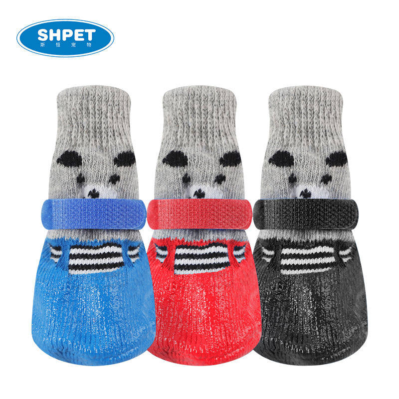 SHENG Pet Teddy Bear VIP Pet Shoes & Socks Plastic Dog & Socks Warm Clean Pet Socks