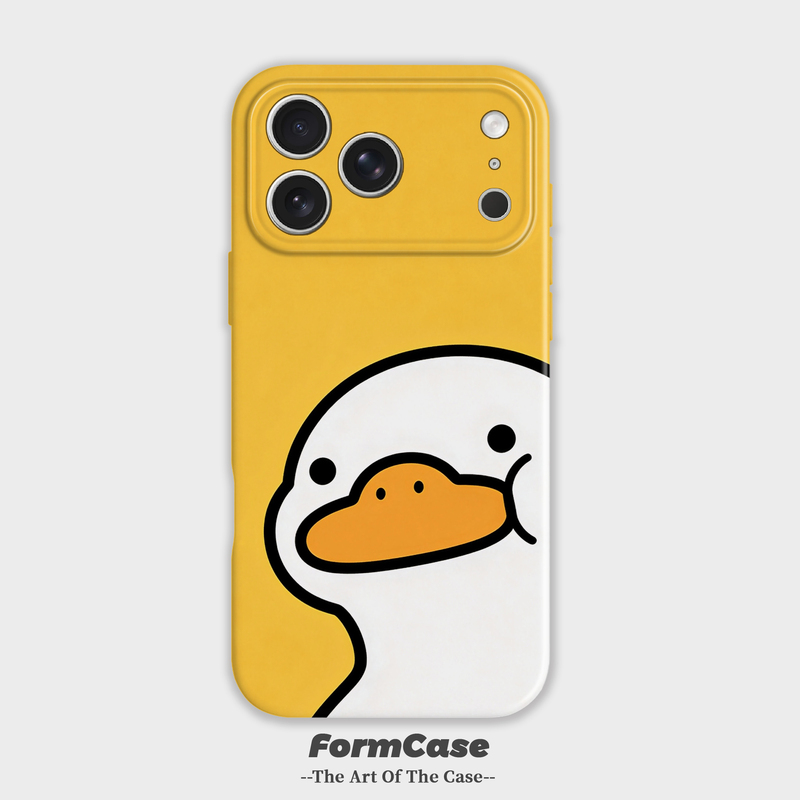 Crooked Duck Phone Case for iPhone 17 Pro Max/16 Pro, Full Coverage Soft Case for iPhone 15, Apple 13, Unique Original Design for iPhone 11, Premium 14/12 Two-In-One, Huawei, Xiaomi, Honor