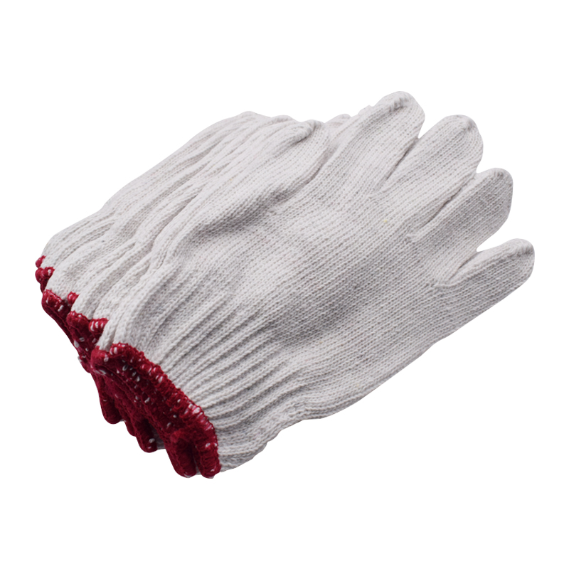Wear-resistant glove Lauprotect thickened cotton wire gloves work white nylon gloves work labor pure cotton yarn line gloves