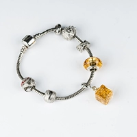 Металлический браслет, бисер лануго, медный аксессуар с аксессуарами, набор материалов, «сделай сам»