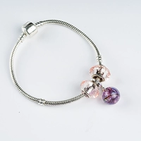 Металлический стеклянный бисер лануго, браслет, набор материалов, «сделай сам»