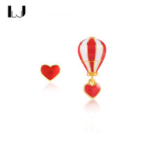 Little Joys hot air balloon 925 silver design sense stud earrings female small earrings exquisite Super fairy short niche personality