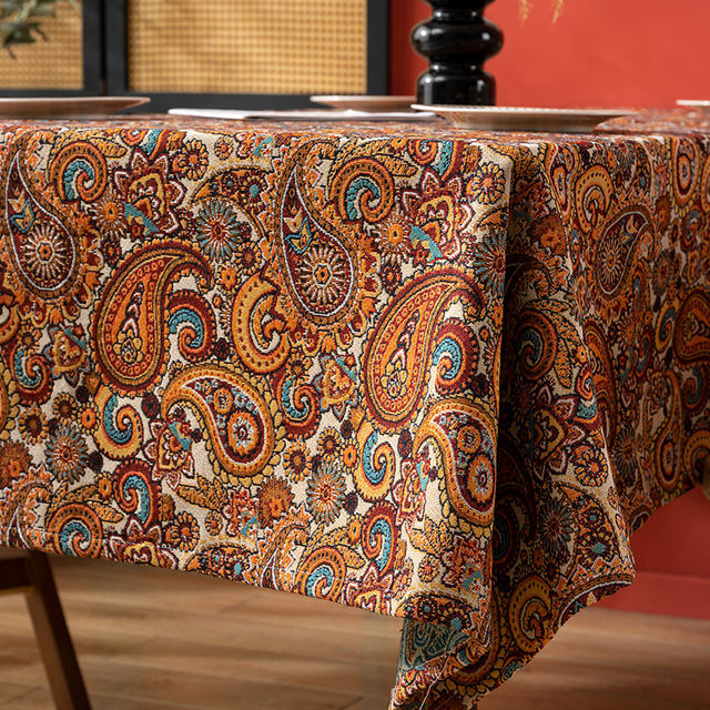 Jacquard tablecloth fabric tablecloth cover