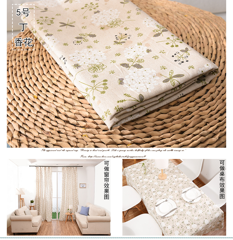 Bông vải lanh kẻ sọc sofa vải vải sân vườn handmade túi vải tự làm khăn trải bàn in lanh vải cotton 100