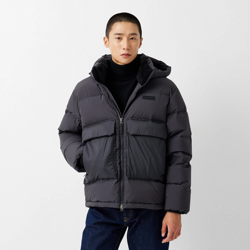 Columbia Men's Thickened Goose down Jacket, Windproof and Waterproof, Gold Dot Outdoor Jacket, Sold at a Loss