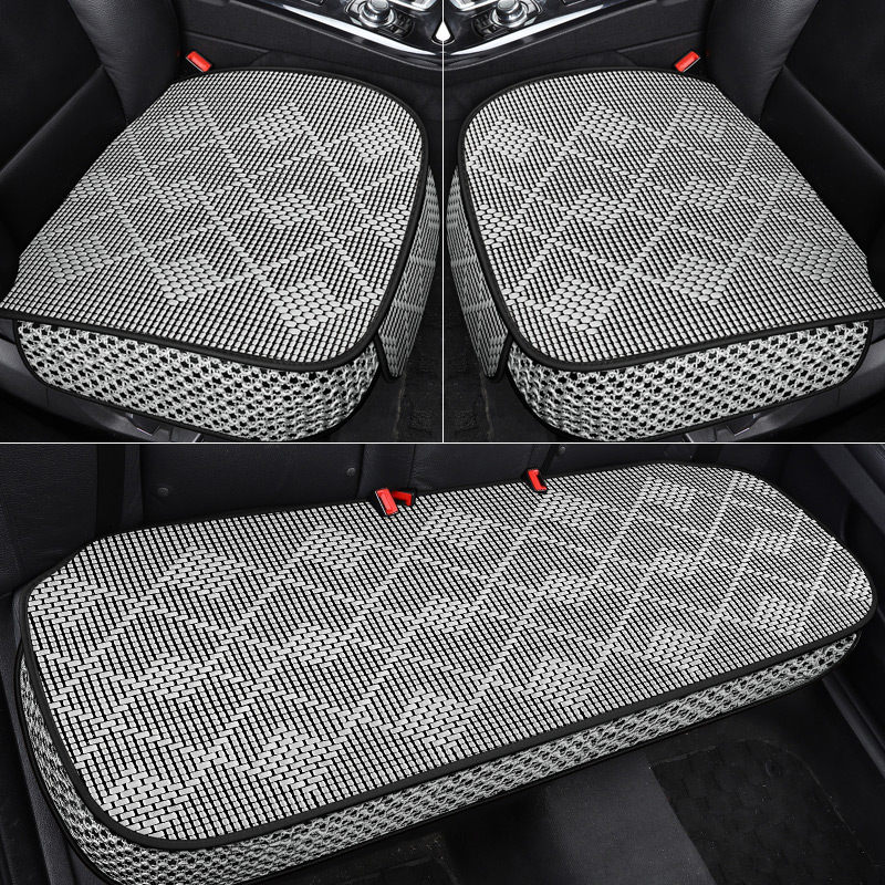 New car seat cushion Summer single piece no backrest all-inclusive three-piece set of non-slip breathable ice car mat rear seat cushion